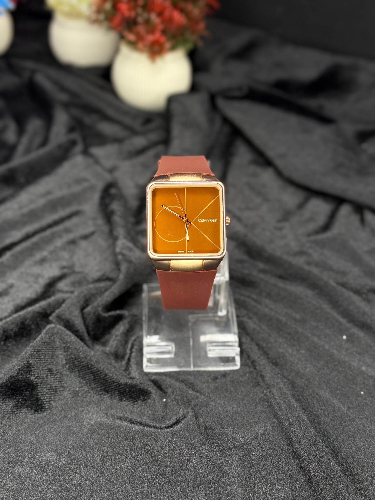 MJ C.k Square Dial Brown Edition