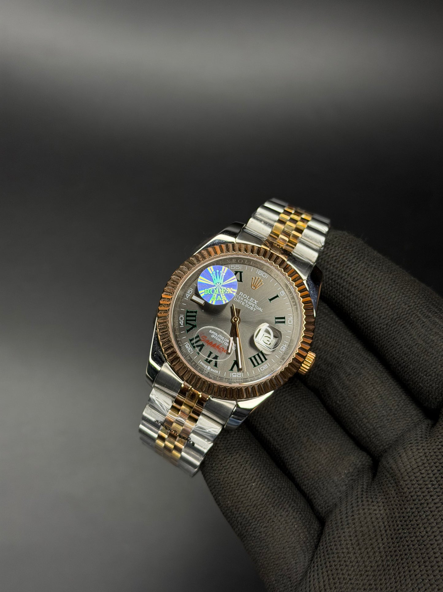 41mm Datejust Style Automatic Watch – Wimbledon Dial | Jubilee Bracelet