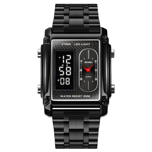 SKM | Dual Time Chain Black | ZNT 028