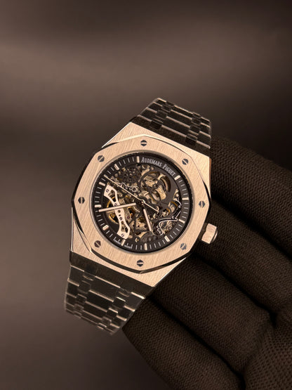 41mm Royal Oak Style Double Balance Automatic Watch – Openworked Dial | Integrated Bracelet