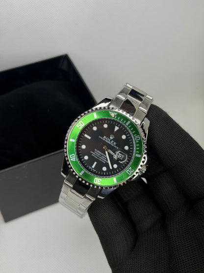 MJ Ocean Pro Green Bezel Semi Automatic Diver Watch – Stainless Steel