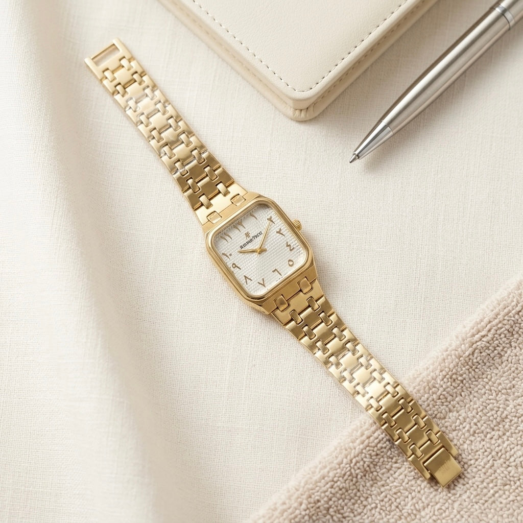 A.p. Arabic Square Dial Luxury Watch For Women | MJ Store