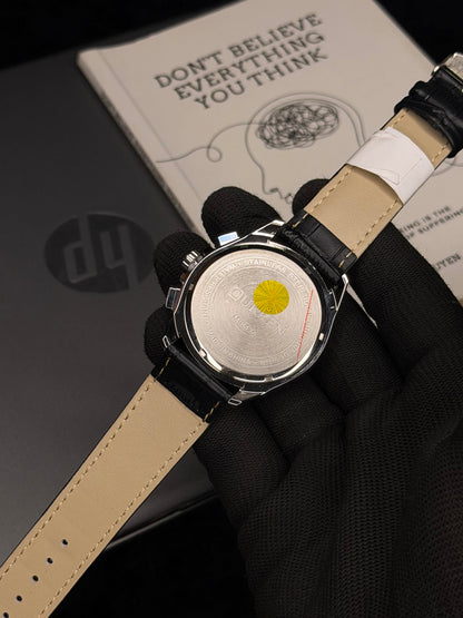 Curren Luxury Black Gold Chronograph Leather Men’s Watch
