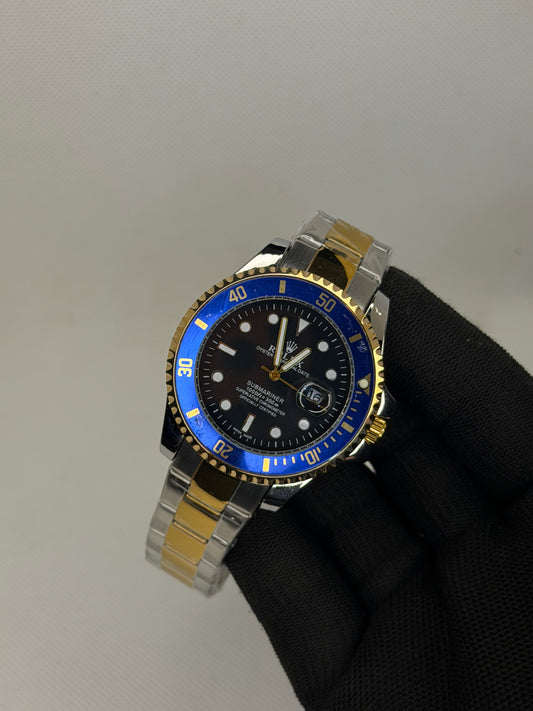 MJ Ocean Pro Two Tone Blue Semi Automatic Diver Watch – Stainless Steel