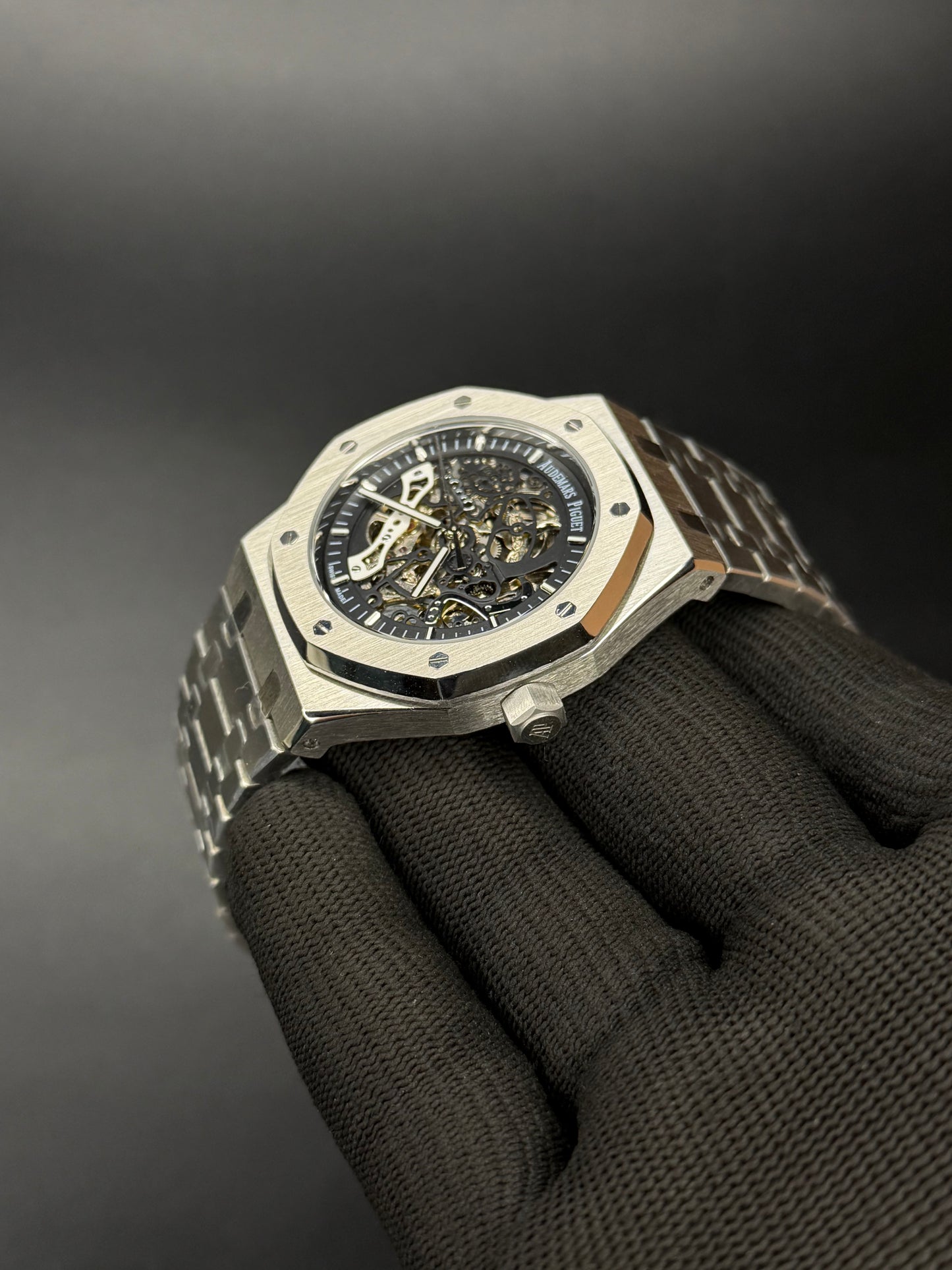 41mm Royal Oak Style Double Balance Automatic Watch – Openworked Dial | Integrated Bracelet