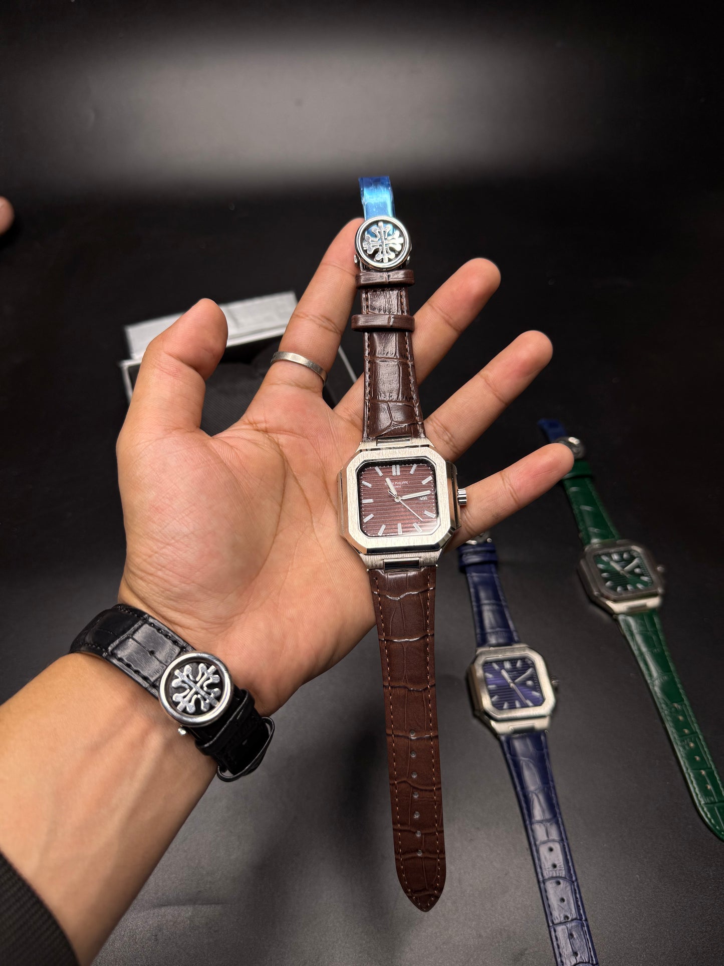 MJ.PP Square Dial Leather Special Edition | Men Watch