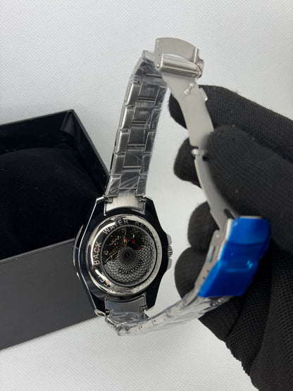 MJ Ocean Pro Two Tone Pepsi Semi Automatic Diver Watch – Stainless Steel