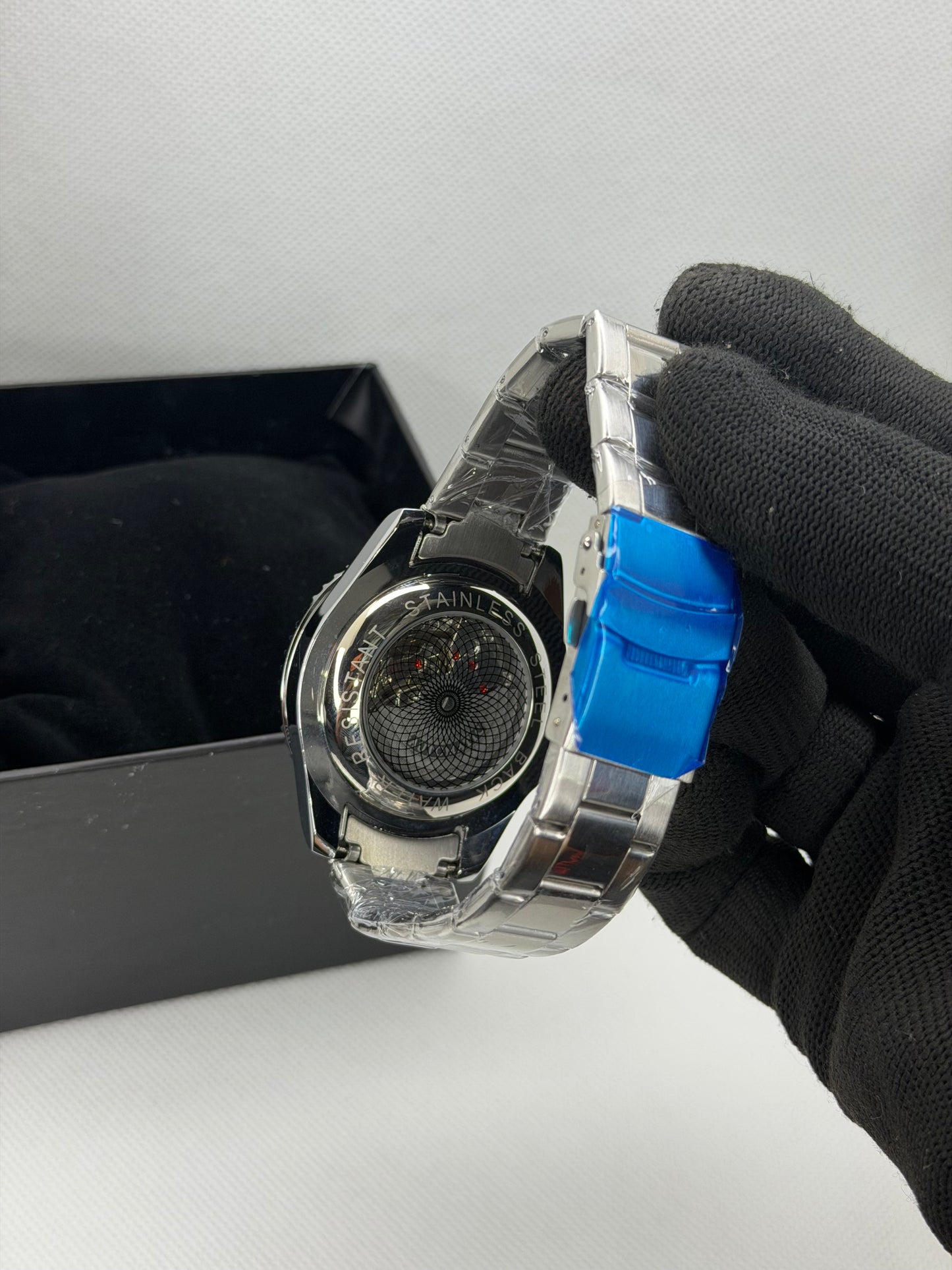 MJ Ocean Pro Pepsi Bezel Semi Automatic Diver Watch – Stainless Steel