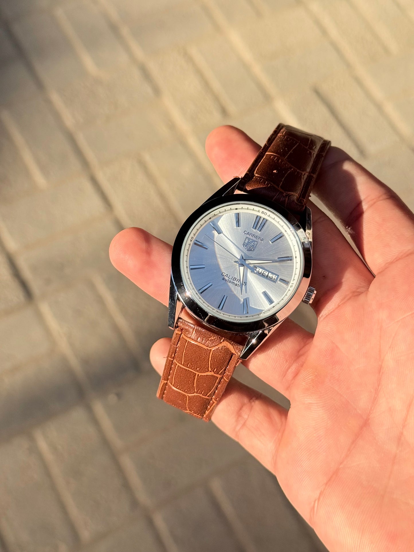MJ Leather Carrera Watch – AAA Master Lock Quality