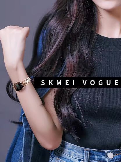 Skmei 1415 High Quality Rose Gold Sports Watch Multifunctional Digital Movt