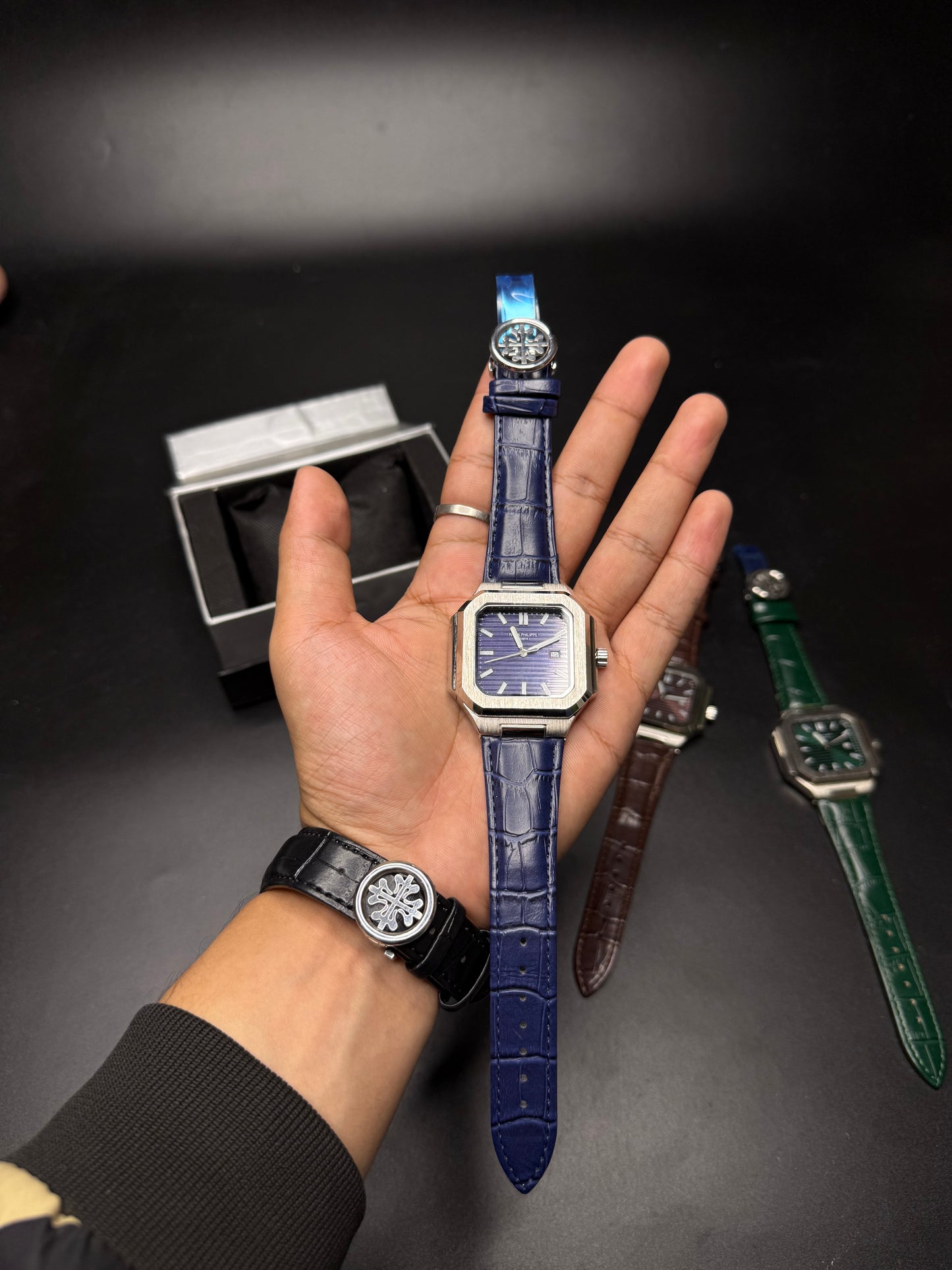 MJ.PP Square Dial Leather Special Edition | Men Watch