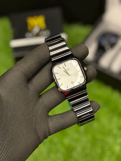 SKM 9361 Premium Steel Watch With Date | MJ Store