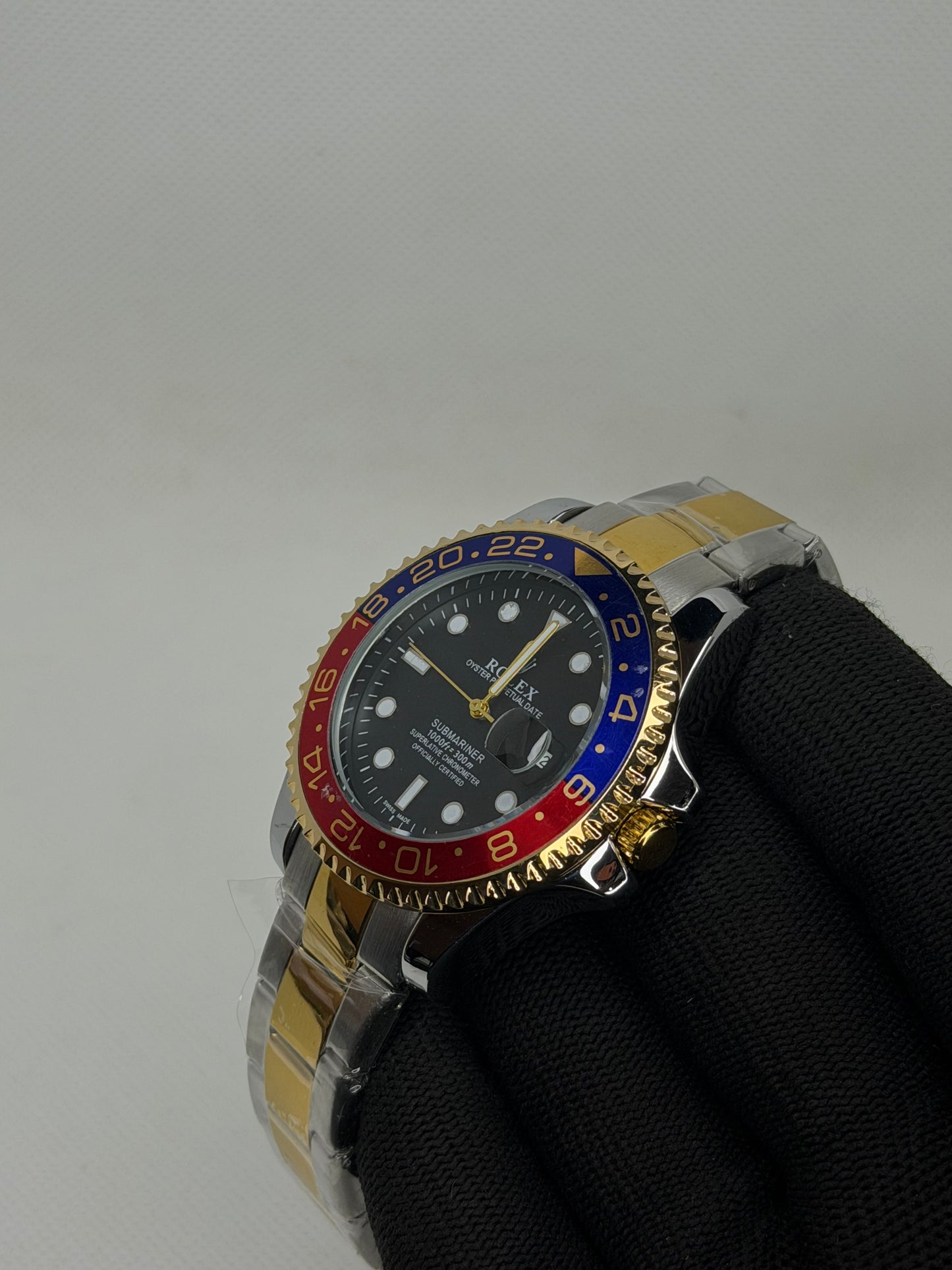 MJ Ocean Pro Two Tone Pepsi Semi Automatic Diver Watch – Stainless Steel