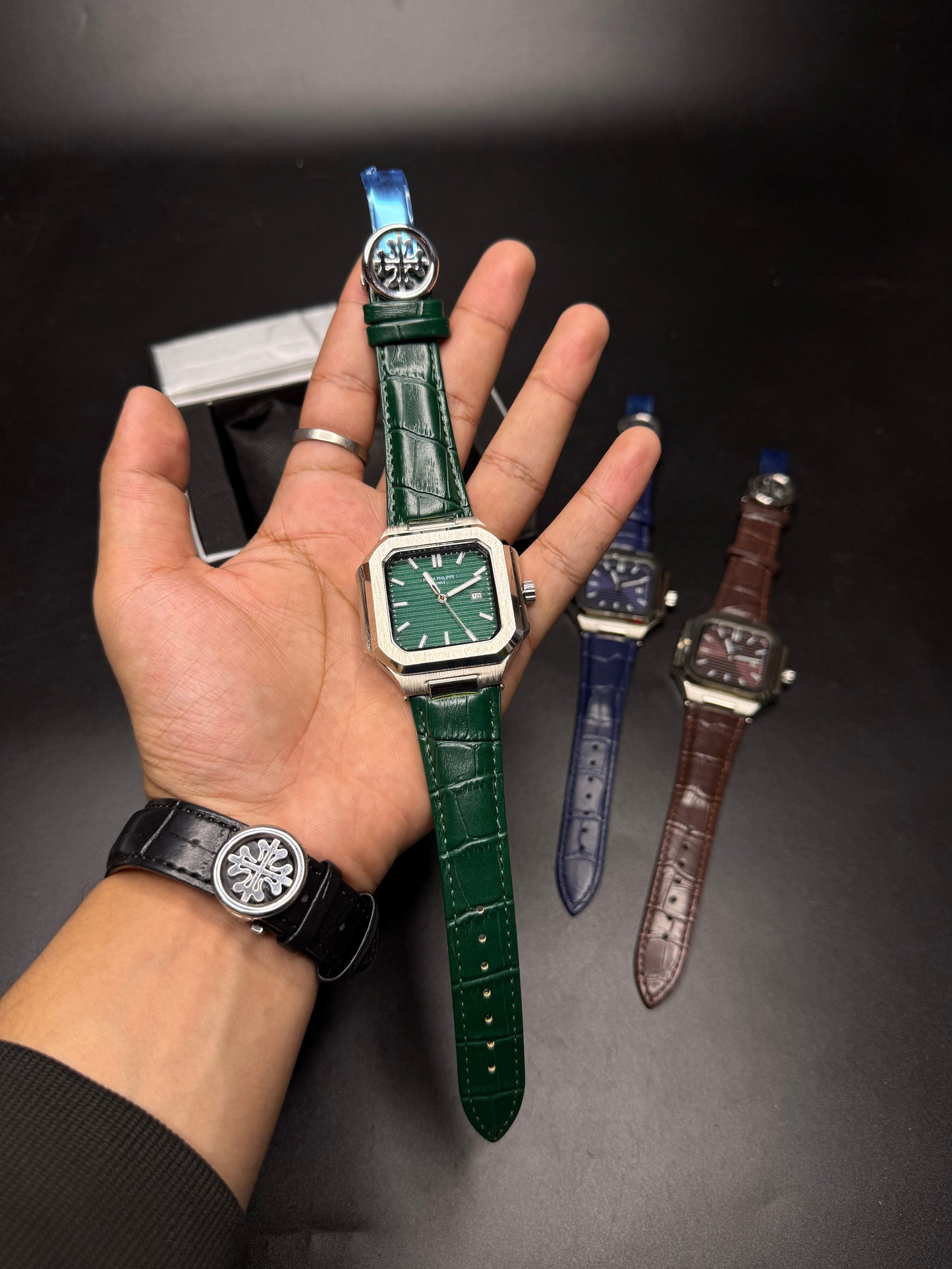 MJ.PP Square Dial Leather Special Edition | Men Watch