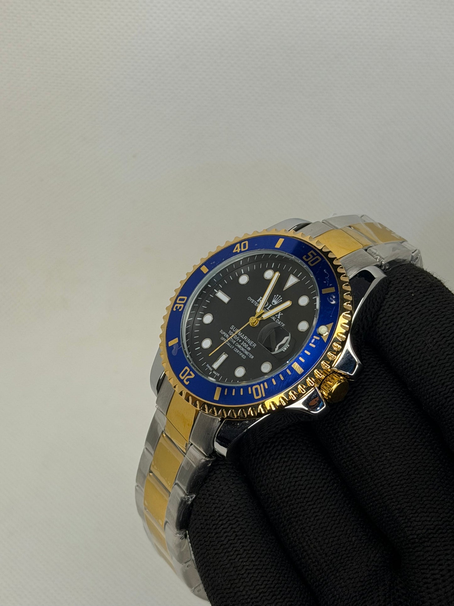 MJ Ocean Pro Two Tone Blue Semi Automatic Diver Watch – Stainless Steel