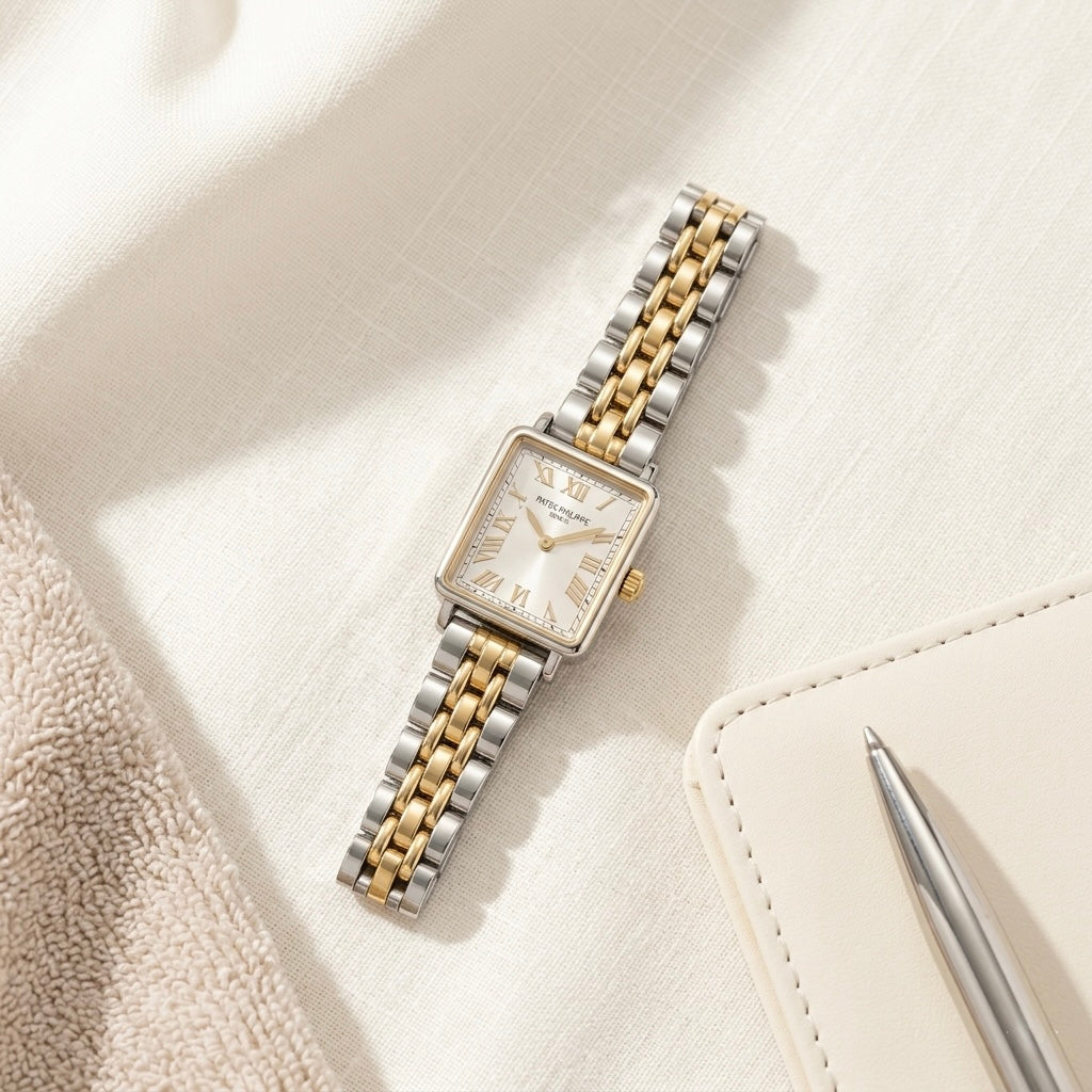 P.P Roman Square Dial Watch for Women | MJ Store