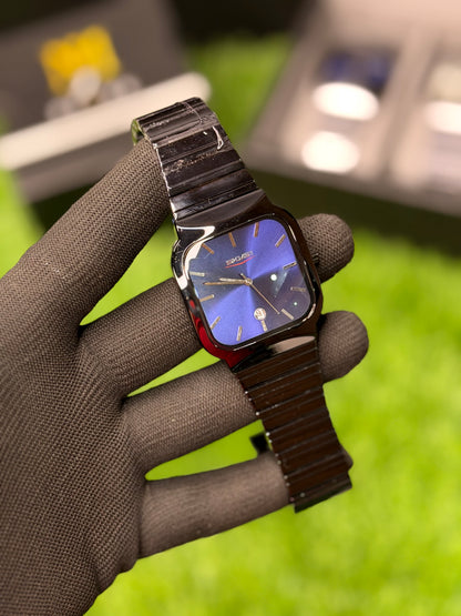 SKM 9361 Premium Steel Watch With Date | MJ Store