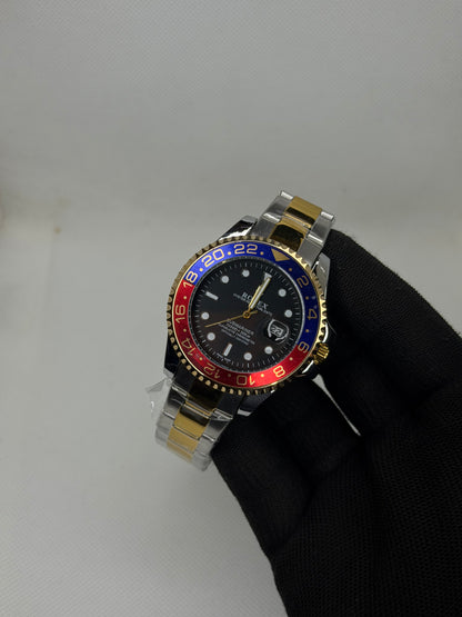 MJ Ocean Pro Two Tone Pepsi Semi Automatic Diver Watch – Stainless Steel