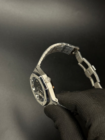 41mm Royal Oak Style Double Balance Automatic Watch – Openworked Dial | Integrated Bracelet