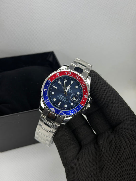 MJ Ocean Pro Pepsi Bezel Semi Automatic Diver Watch – Stainless Steel