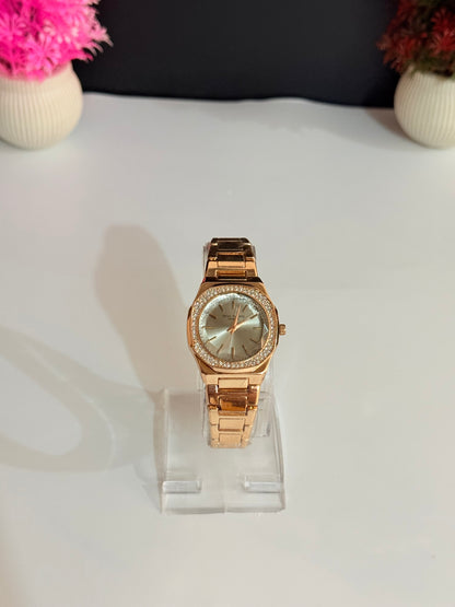 Patek Phil-ippe Diamond Dial Rose Gold | Ladies Watch