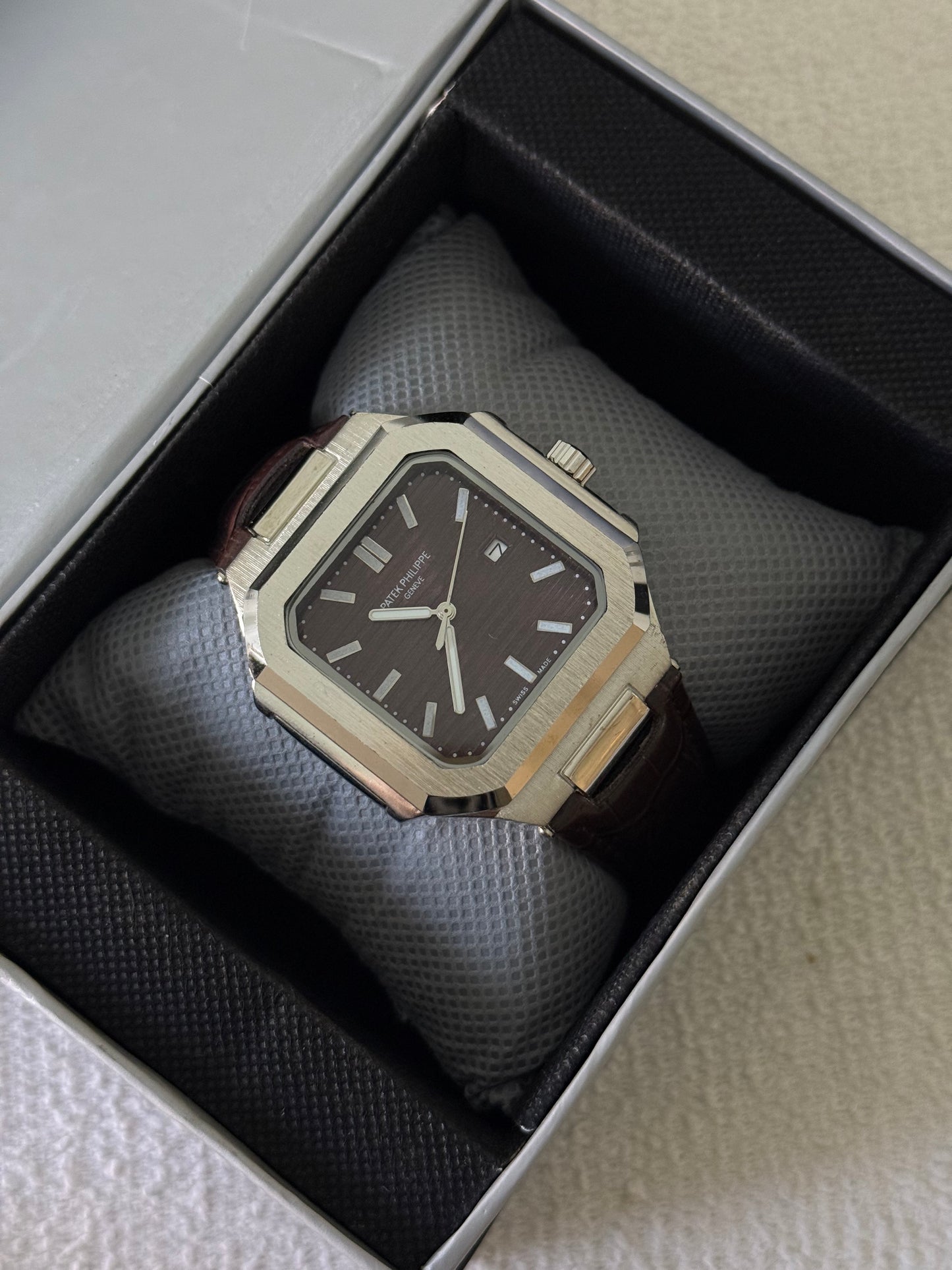 MJ.PP Square Dial Leather Special Edition | Men Watch