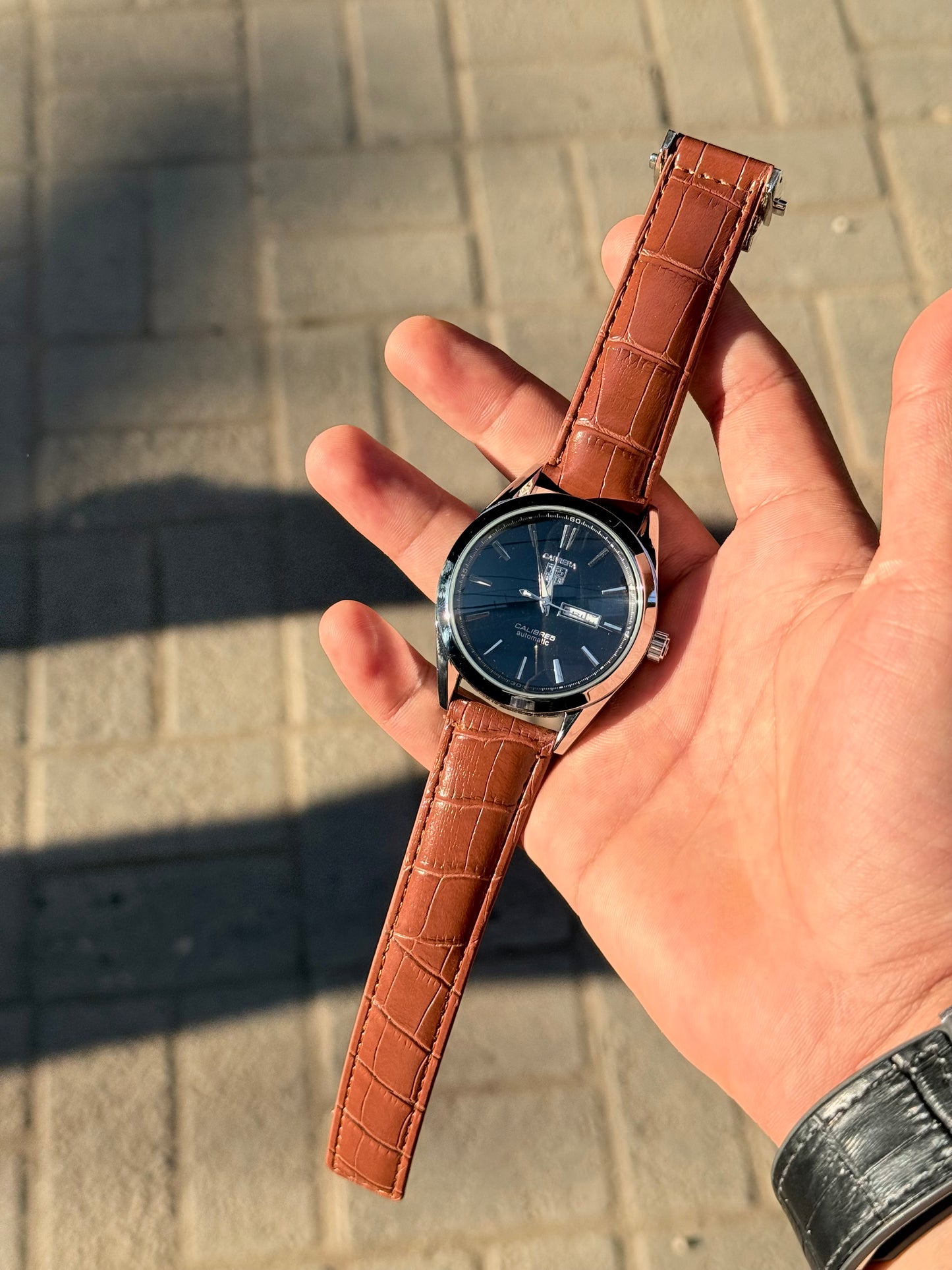 MJ Leather Carrera Watch – AAA Master Lock Quality