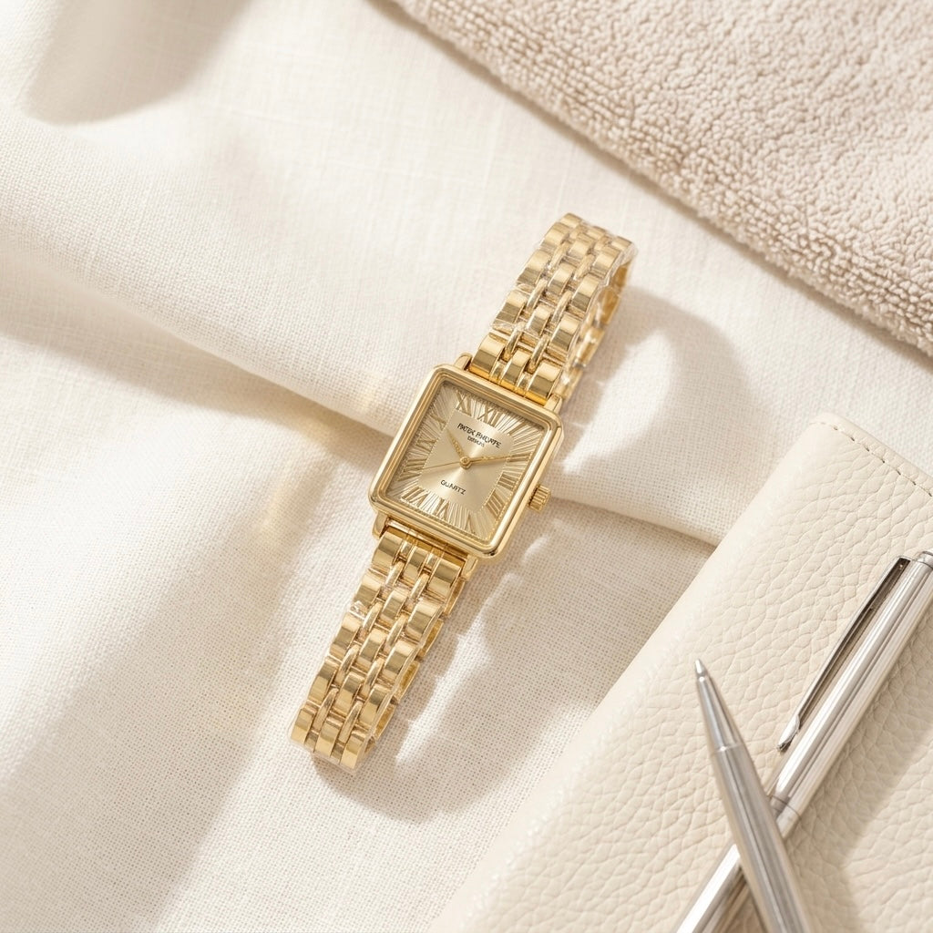 P.P Roman Square Dial Watch for Women | MJ Store
