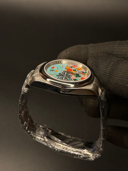 41mm Oyster Style Automatic Watch – Celebration Dial
