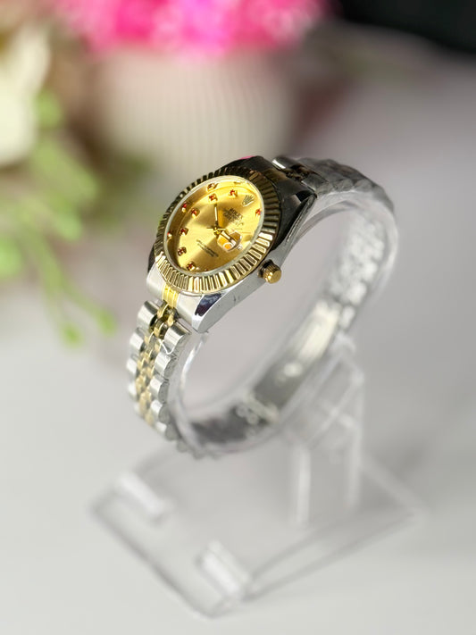 Ro-lex date-just two tone | Ladies Watch