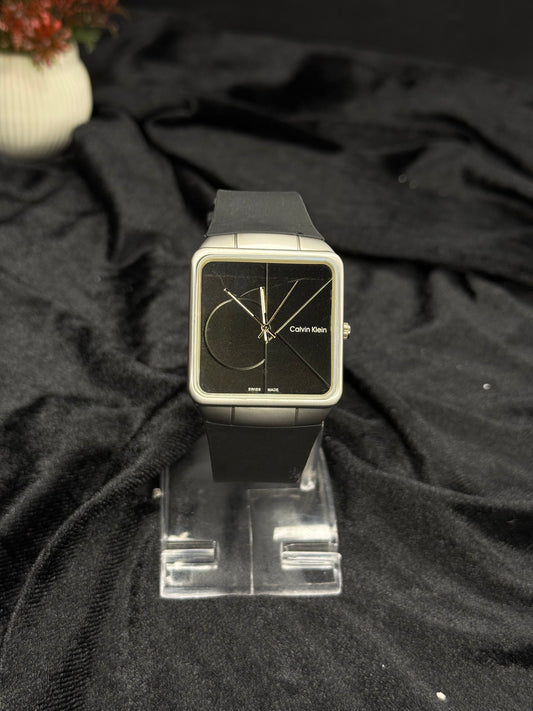 MJ C.k Square Dial Black and Silver Edition