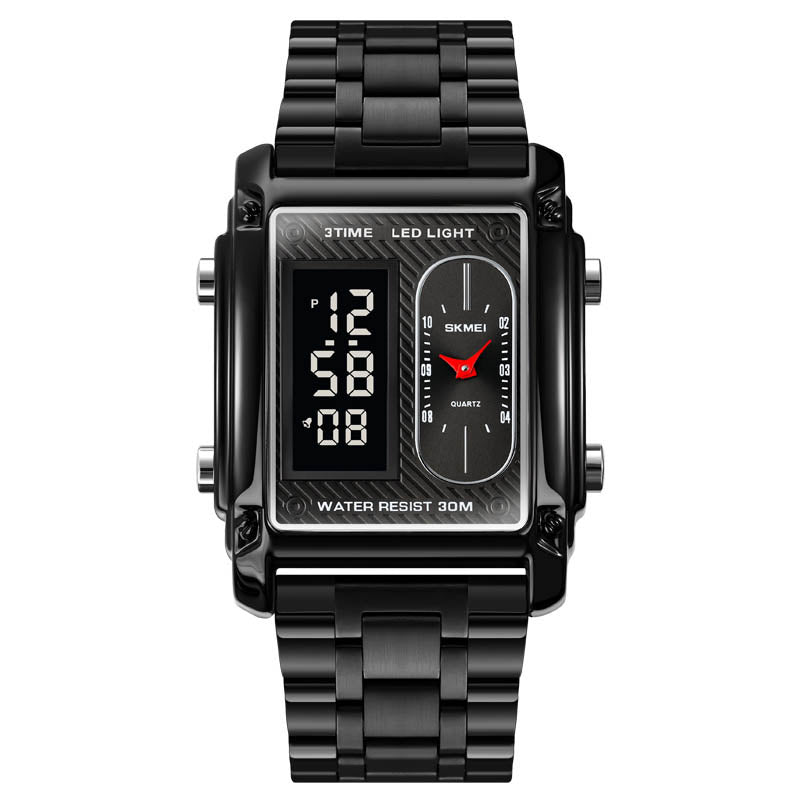 SKM | Dual Time Chain Black | ZNT 028