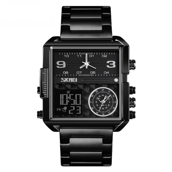 skmei triple time black